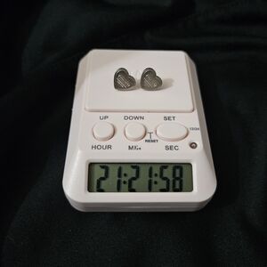 Coach 925 Heart-Shaped Stud Earrings